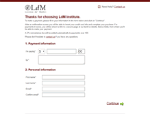 Tablet Screenshot of pay.ldminstitute.com